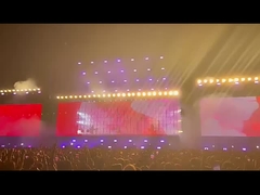 Εξωτερική οθόνη οθόνης LED διαφανής τεχνολογίας P3.91/P10.4 για έλεγχο δικτύου 500*1000mm