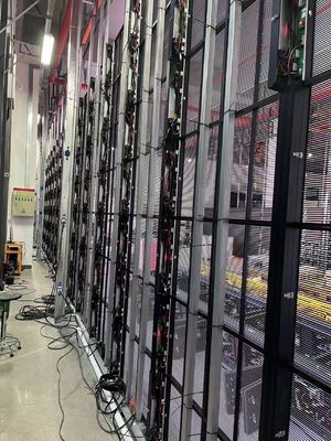 Υψηλής ευκρίνειας GCL P3.9 Διαφανής οθόνη LED Αδιάβροχη εύκολη εγκατάσταση