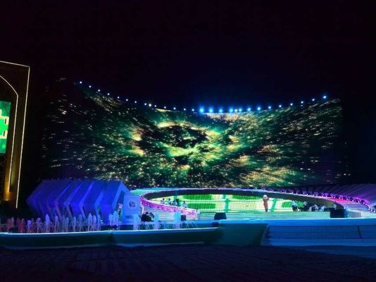 P10 LED Διαφανής τοίχος βίντεο με γωνία θέασης 120 μοιρών 10000 ώρες διάρκεια ζωής