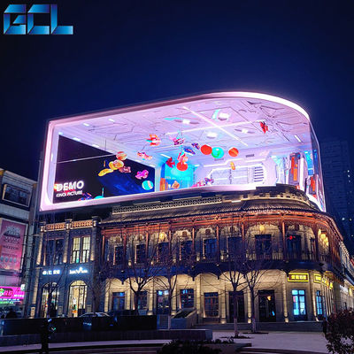 Υψηλή φωτεινότητα 6500nits Εξωτερική οθόνη LED Media GCL P6 HD LED Video Wall