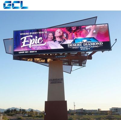 GCL P10 Full Color LED Digital Signage Display Mesh LED Display με ευρεία θέαση