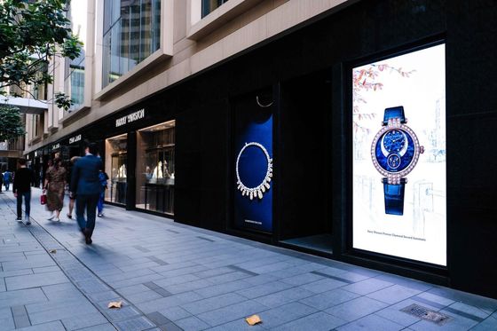 Εσωτερική διαφανής οθόνη LED P7.8 Ψηφιακή οθόνη LED βίντεο μεγέθους προσαρμόσιμη