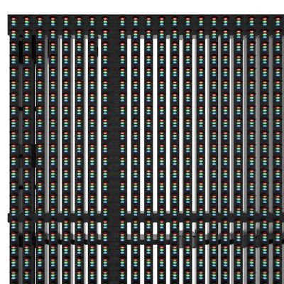 Πίνακας οθόνης διαφανούς LED IP65 Silver P15.6 με υψηλό ρυθμό ανανέωσης