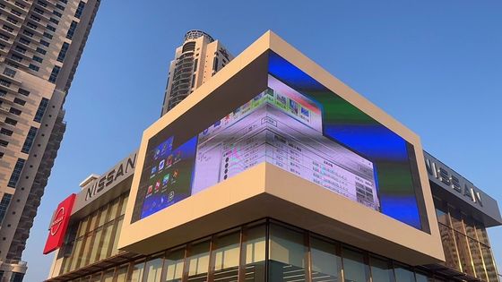 Πίνακας οθόνης διαφανούς LED IP65 Silver P15.6 με υψηλό ρυθμό ανανέωσης