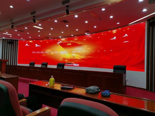 Εύκολη εγκατάσταση εσωτερική σταθερή οθόνη LEDP0.9mm P1.2mm P1.5mm εσωτερική μεγάλη οθόνη LED οθόνη οθόνη βίντεο τοίχος