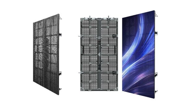 Εξωτερική ενοικίαση Διάφρασης με LED Mesh Gflow με ποσοστό διαφάνειας άνω του 60% P10.4 500*500mm/500*1000mm