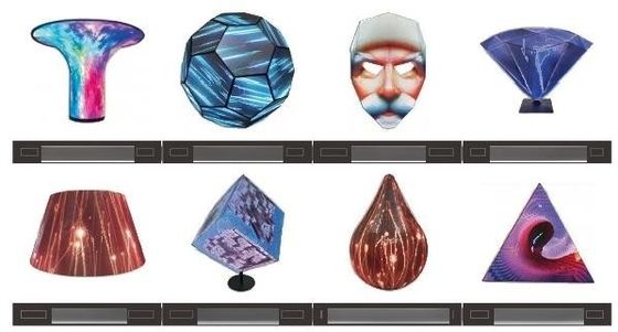 P2.0mm LED σφαιρική οθόνη σειρά 360 μοίρες πλήρης θέασης μεγέθη οθόνης μπορεί να προσαρμοστεί