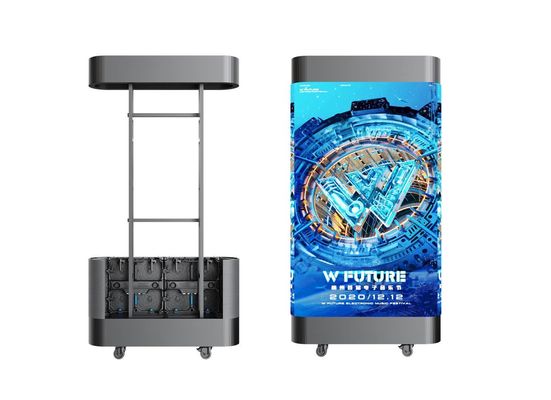 Νεότερη εξωτερική οθόνη LED P1.5625 P1.953 P2.6 mm 7680 Hz, κυρτή οθόνη για εκδηλώσεις σκηνής και μηχανή εξωτερικής διαφήμισης.