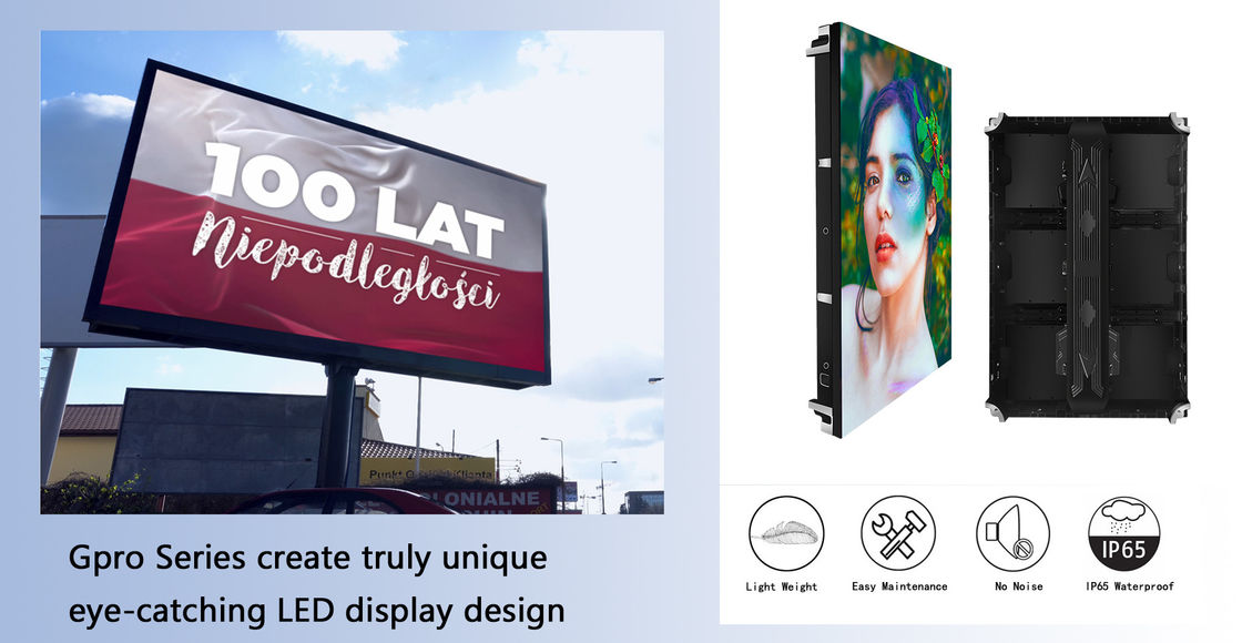 Εξωτερική οθόνη LED Grock P6/P8/P10 Billboard Υψηλής ανάλυσης Αδιάβροχη και επίπεδο προστασίας IP65