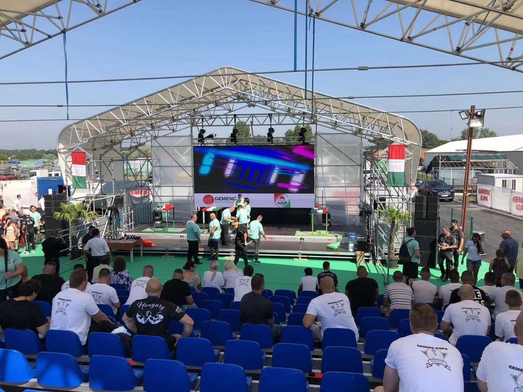 Εξωτερική οθόνη LED υψηλής τεχνολογίας σταθερή εγκατάσταση P1.56 οθόνη LED βίντεο τοίχος