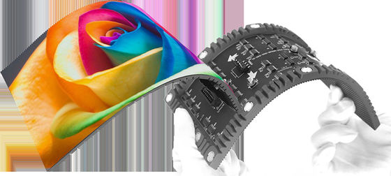 Indoor P1.8mm Flexible LED Screen Display Module, With Flexible Design, Can Be Assembled Into Circular Square Column Display Screens